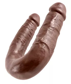 King Cock U-shaped Medium Double Trouble Dildo