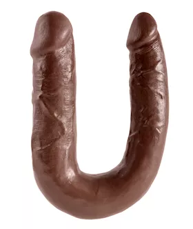 King Cock U-shaped Medium Double Trouble Dildo