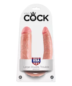 King Cock U-shaped Large Double Trouble Flesh