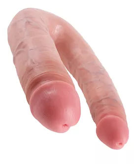 King Cock U-shaped Large Double Trouble Flesh