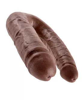 King Cock U-shaped Large Double Trouble Brown