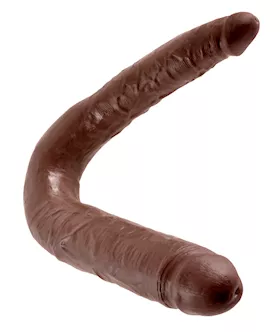 King Cock U-shaped Large Double Trouble Brown