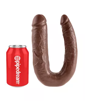 King Cock U-shaped Large Double Trouble Brown
