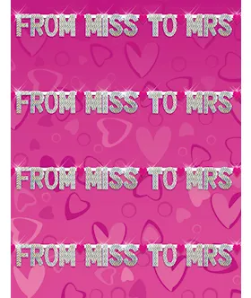 'from Miss To Mrs' Party Banner