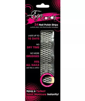 BlackWhite Skulls Nail Foil