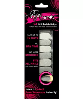 Silver Glitter Nail Foil