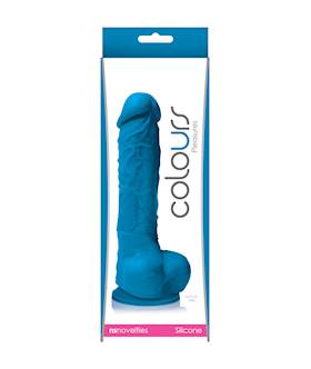 Colours Pleasure Suction Cup Dildo With Balls