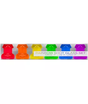 Rainbow Shot Glass Set
