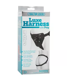 Vac-u-lock Platinum Luxe Harness With Plug