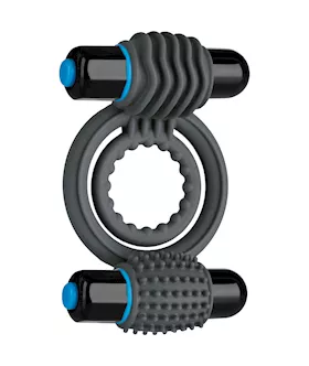 OptiMALE Vibrating Double C Ring Slate