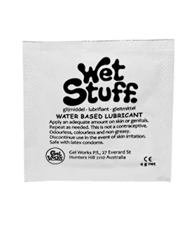 Wet Stuff Waterbased Lubricant 4g Sachet
