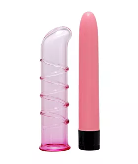 Blushing Dervish Vibrating Double Layered Glass Dildo