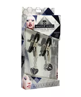 Charmed Heart Padlock Nipple Clamps