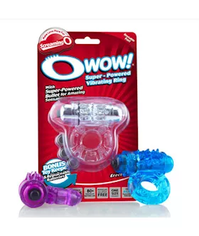 O Wow Vibrating Cock Ring By Screaming O