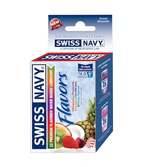 Swiss Navy Assorted Flavors 12ct Box 5ml Samples