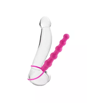 Silicone Love Rider Beaded Dual Penetrator