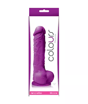 Colours Pleasures Suction Cup Dildo With Balls