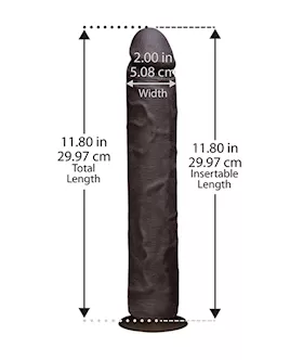 The Realistic Cock Ur3 12 Inch Suction Cup Dildo