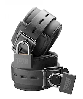 Tom Of Finland Neoprene Wrist Cuffs W Locks