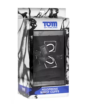 Tom Of Finland Neoprene Wrist Cuffs W Locks