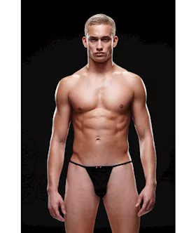 Envy Microfiber G-string M L Black