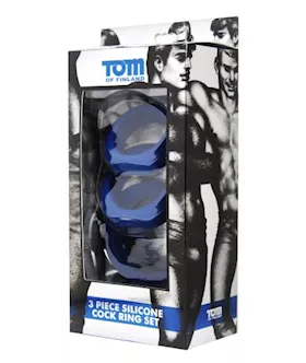 3 Piece Silicone Cock Ring Set