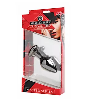 Crimson Tied Scarlet Heart Jewel Anal Plug