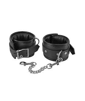 Locking Padded Wrist Cuffs w Chain