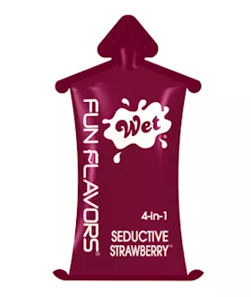 Wet Fun Flavors 4n1 Strawberry 10ml Pillow Pack