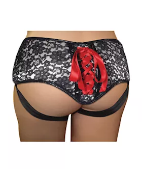 Plus Size Lace Corsette Strap-on