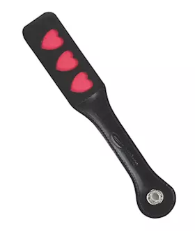 12 Inch Leather Heart Impression Paddle