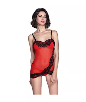 Red Valentine Chemise