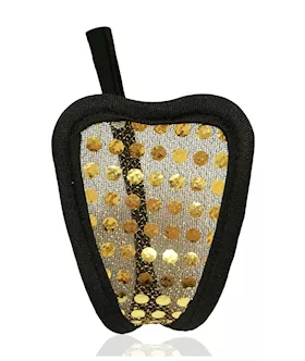 Gold Polka Dot C-string