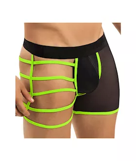 Neon Strappy Mesh Boxer