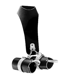 Leather Neck Wrist Restraint With Velcro
