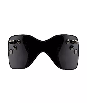 Black Stitching Eyemask With Metal Nails