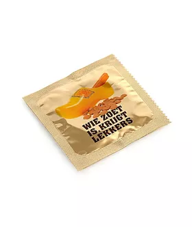Funny Condoom Wie Zoet Is Krijgt Lekkers