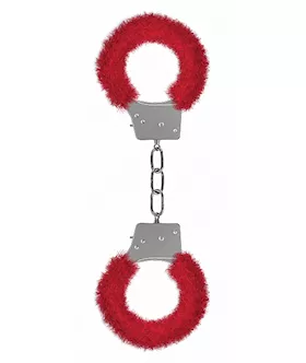 Beginners Handcuffs Furry Red