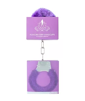 Pleasure Handcuffs Furry Purple