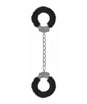Beginners Legcuffs Furry Black