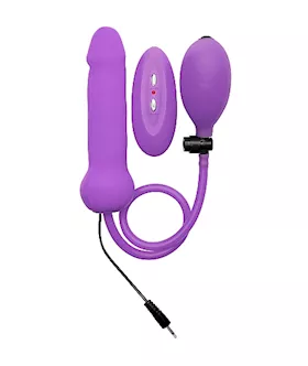 Inflatable Vibrating Silicone Dong