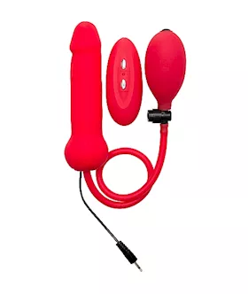 Inflatable Vibrating Silicone Dong