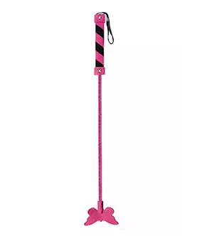 Butterfly Crop Suede Pink Black