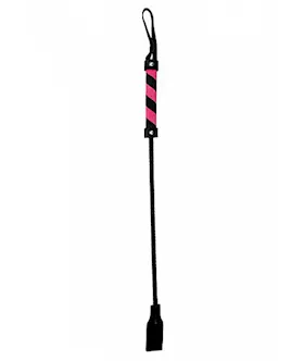 Cube Tipped Crop Suede Black Pink