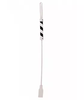 Cube Tipped Crop Suede White Black