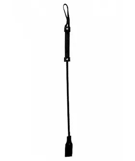 Cube Tipped Crop Suede Black