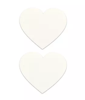 Nipple Sticker Hearts White