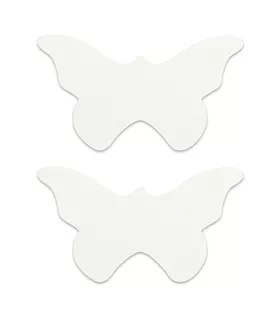 Nipple Sticker Butterfly White