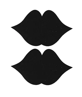 Nipple Sticker Lips Black