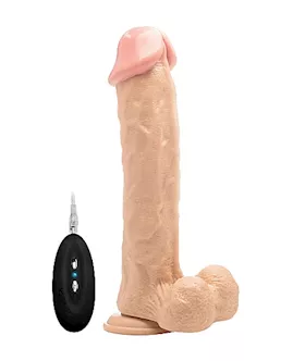 Vibrating Realistic Cock 11 With Scrotum Skin